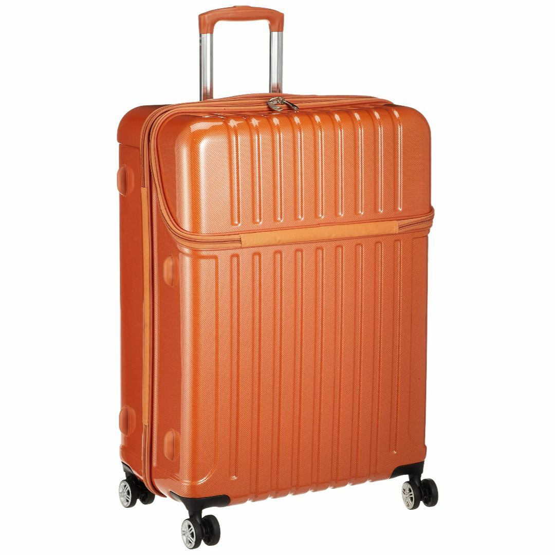 【色: オレンジカーボン】スーツケース トップス L トップオープン 87L 4