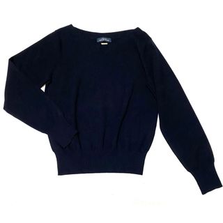 ユナイテッドアローズグリーンレーベルリラクシング(UNITED ARROWS green label relaxing)の美品　ユナイテッドアローズ　黒　ニット  シンプル(ニット/セーター)