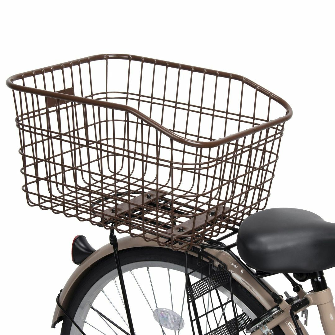 色: ブラウンパナソニック(Panasonic) リヤバスケット 自転車