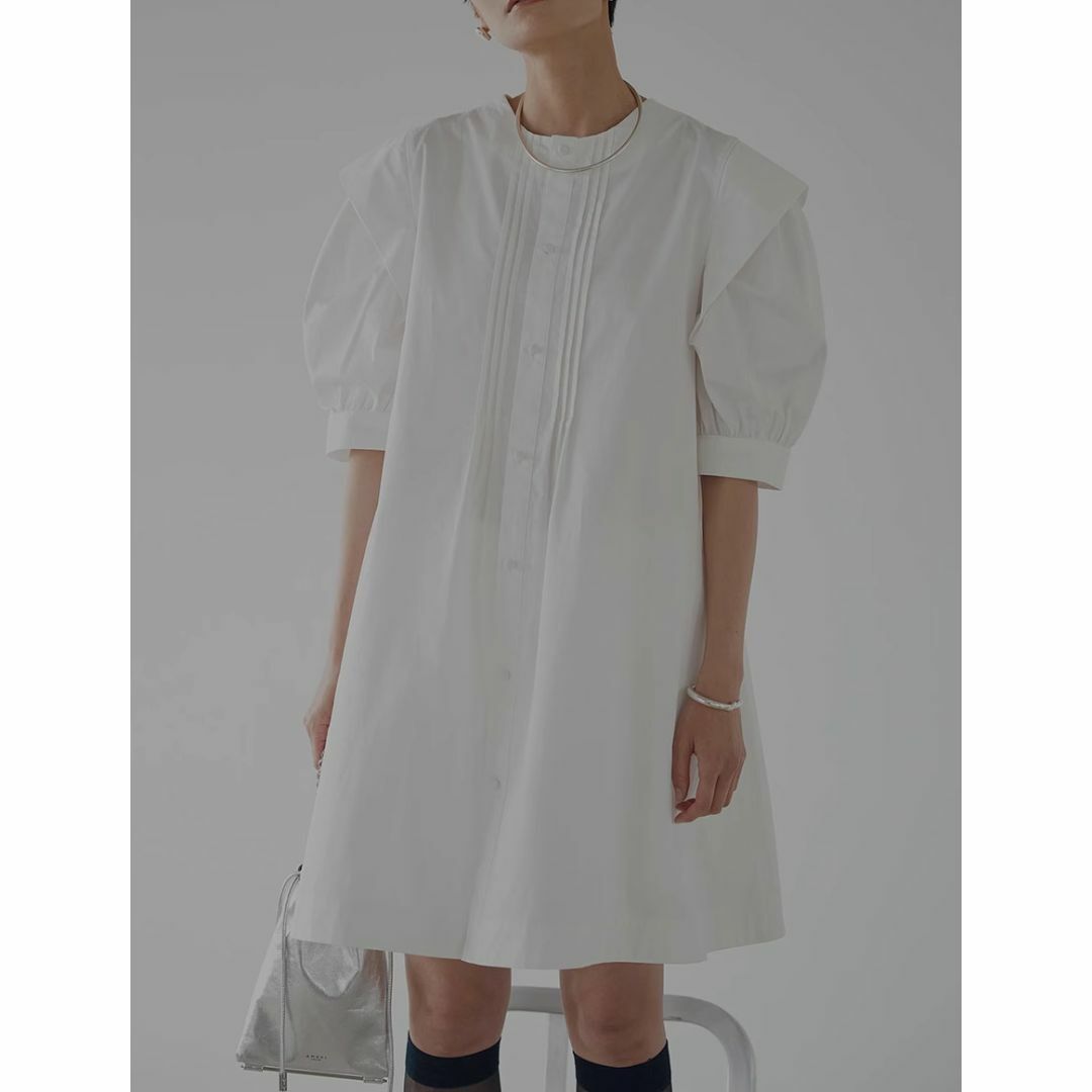 AMERI 2WAY TUCK SLEEVE TUNIC SHIRT