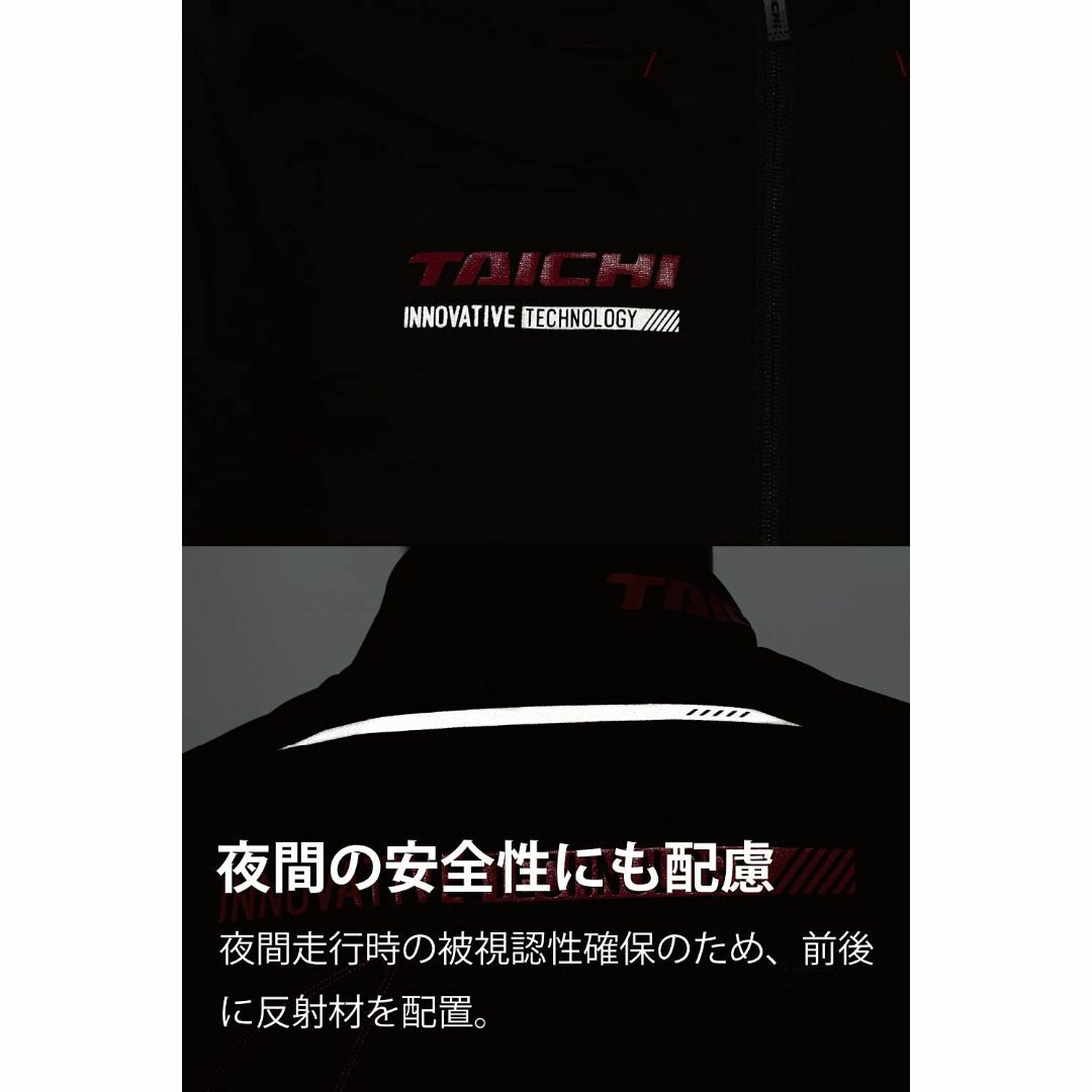 色: ブラック/レッド】TAICHIRSタイチ バイク用 秋冬 防風 防寒 Cの