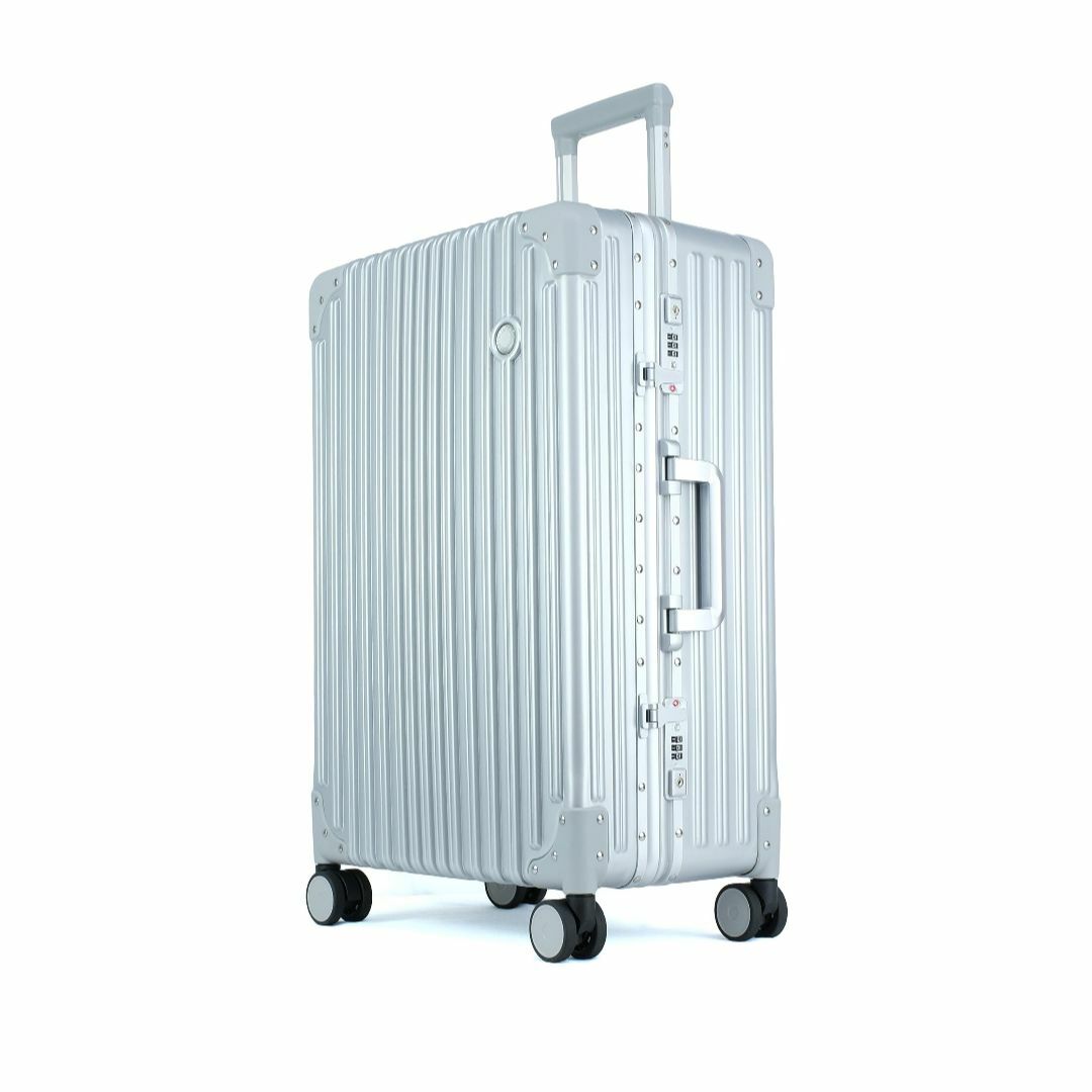 【色: シルバー】[TRUNKTRAVEL] スーツケース キャリーバッグ Mサ