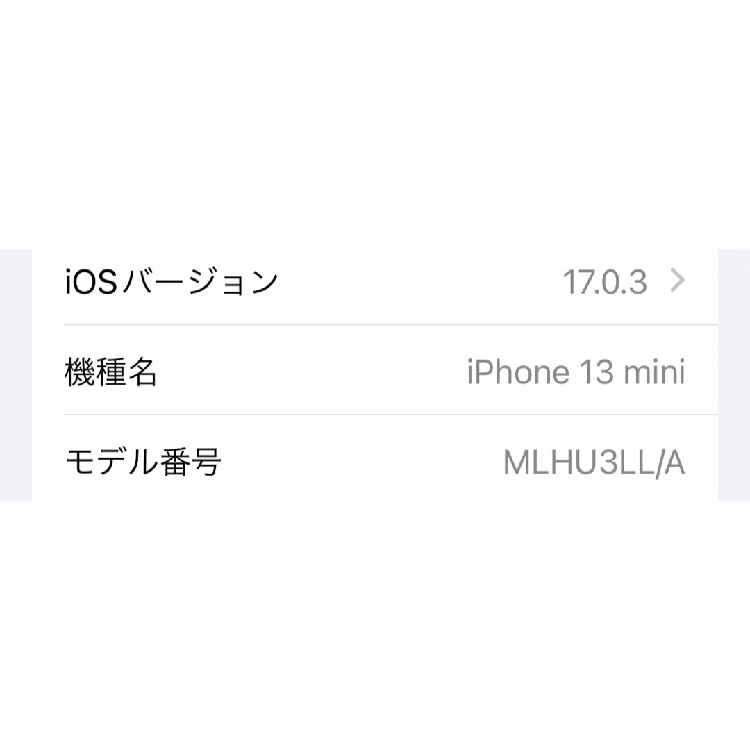 US版iPhone 13 mini スターライト白 256 GB SIMフリー
