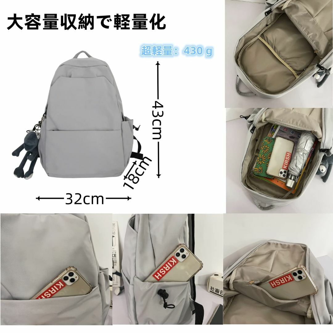 【色: グレー】[ＢＡＣＫＰＡＣＫ＼ＳＡＫＵＢＥＩＥ] リュック レディース 通 5