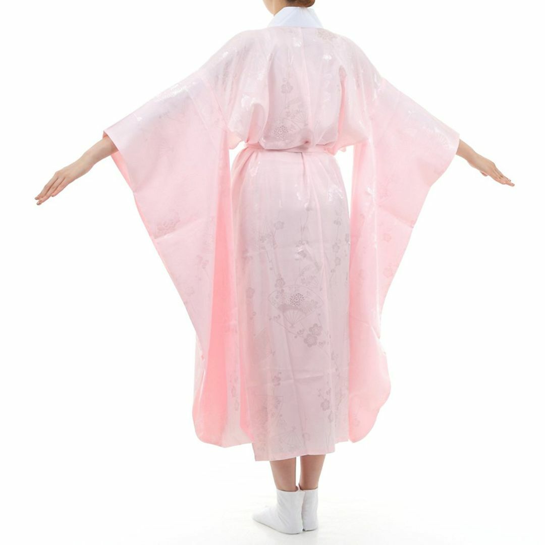 振袖用 長襦袢 「ピンク」 掛け衿付き 特典で衿芯2本付き 2Lサイズ レディースの水着/浴衣(振袖)の商品写真