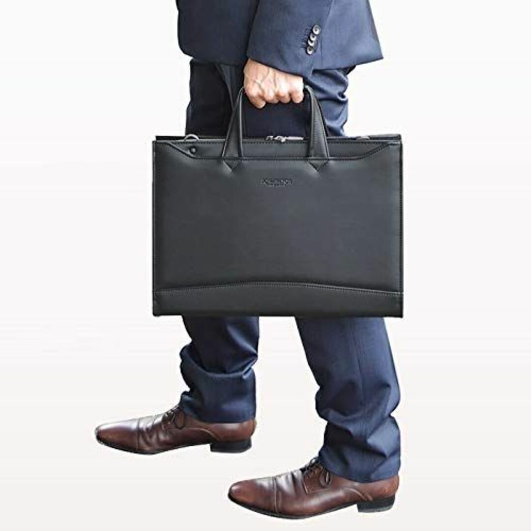 [平野鞄 豊岡職人の技] 国産 ビジネスバック 大開き シンプル A4 サイズ
