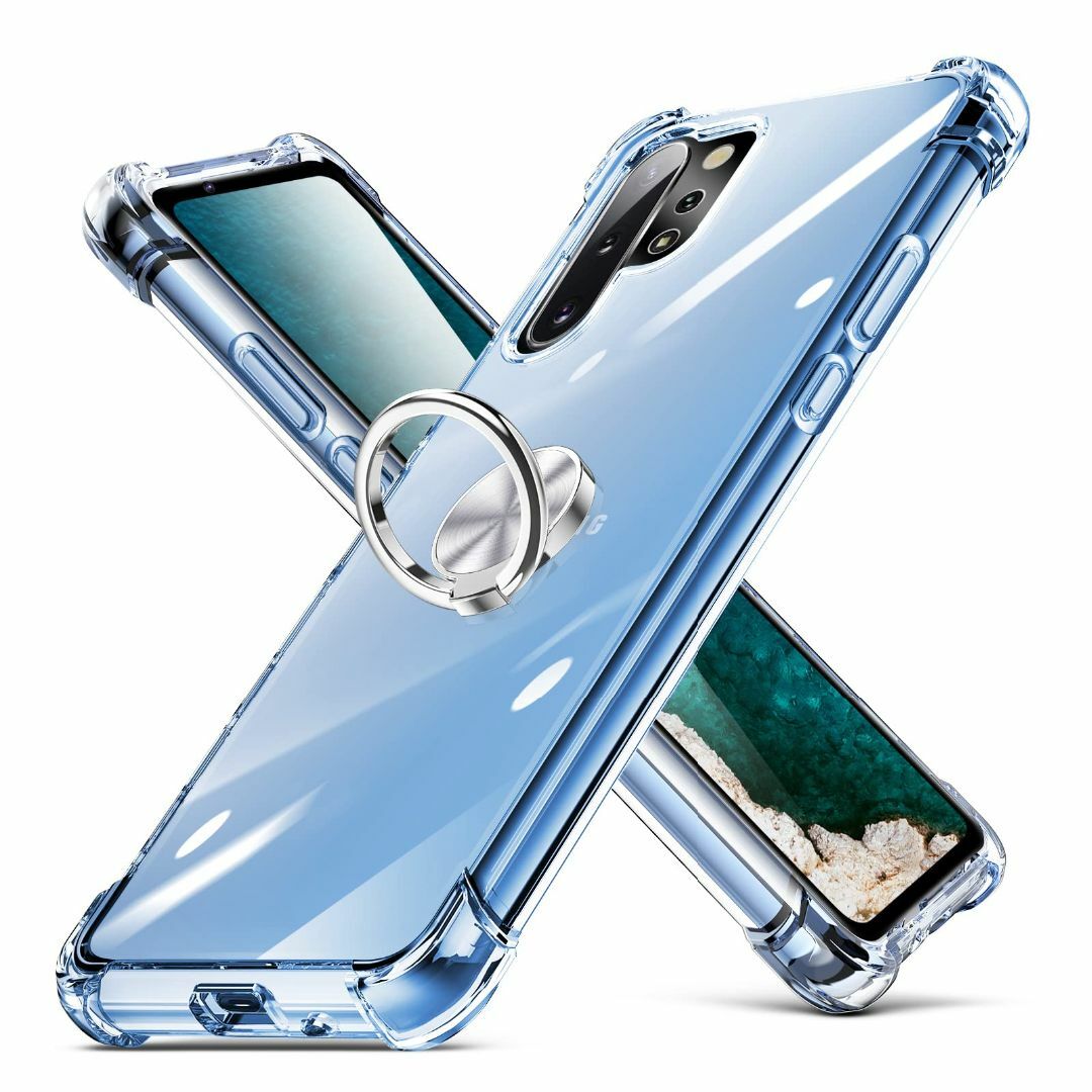 【数量限定】Galaxy Note10 Plus ケース 耐衝撃 リング クリア スマホ/家電/カメラのスマホアクセサリー(その他)の商品写真