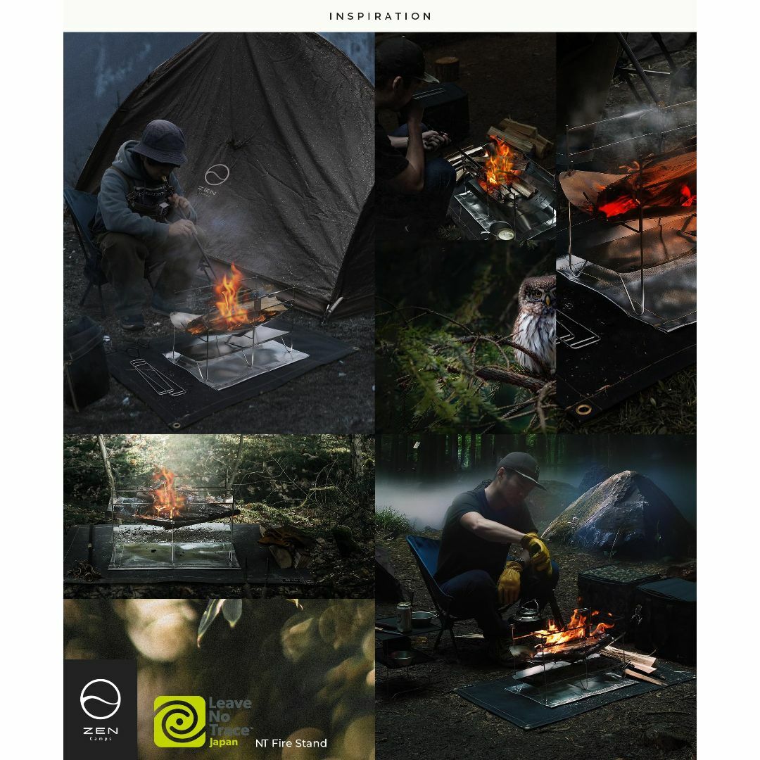 ZEN Camps 焚き火台 NT Fire Stand コンパクト 折りたたみ