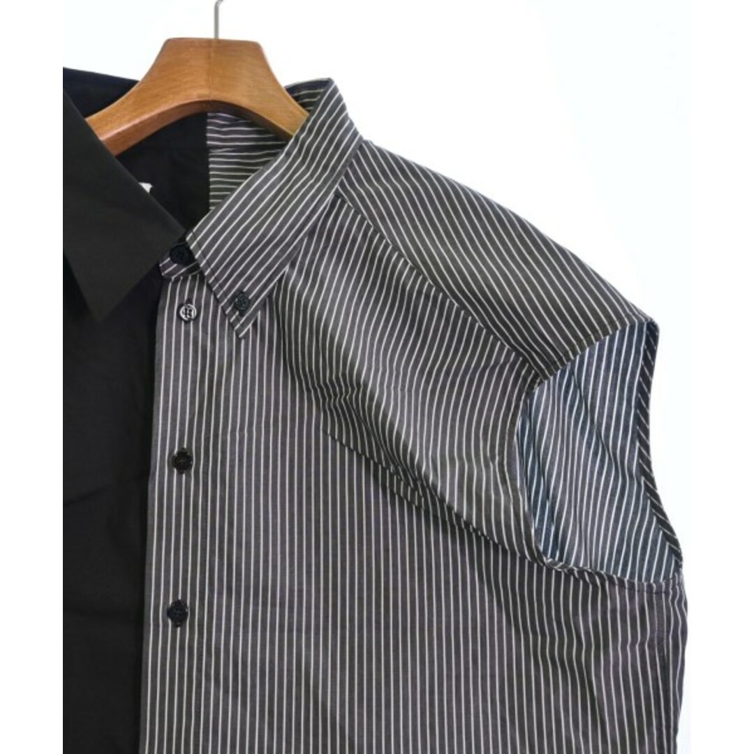 MM6 エムエムシックス カジュアルシャツ 36(XS位) 黒xグレー 3