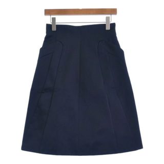 JIL SANDER NAVY ひざ丈スカート 38(S位) 紺