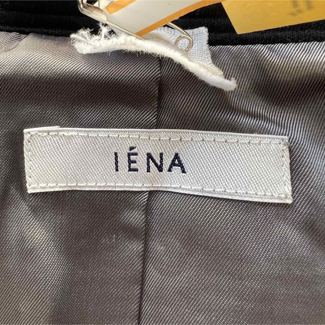 オシャレ✨ IENA イエナ  ノーカラー コート レディース ブラック  M