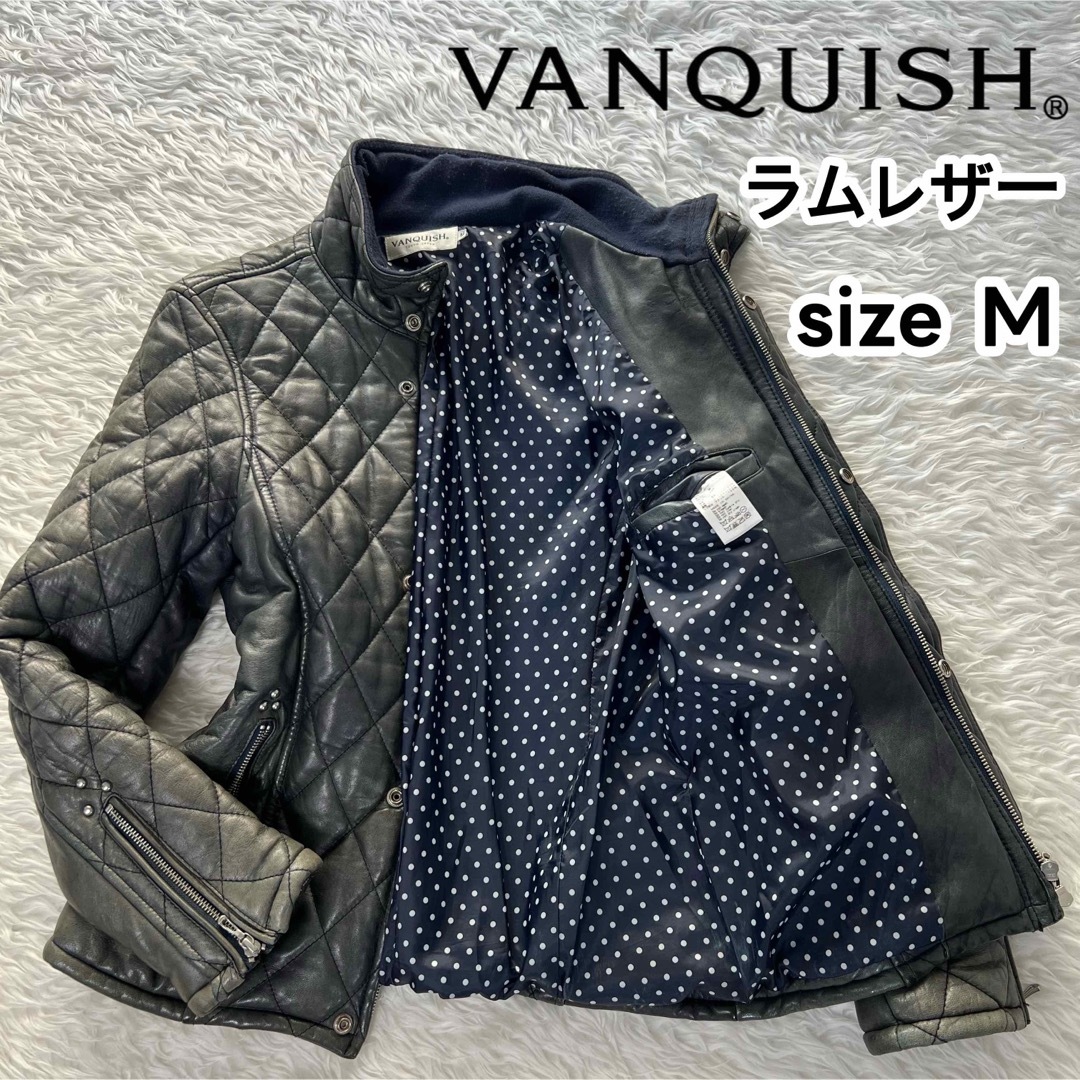 VANQUISH - 最高峰✨ ヴァンキッシュ ラム レザー キルティング