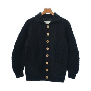 インバーアラン(INVERALLAN)のINVERALLAN インバーアラン カーディガン -(XS位) 黒 【古着】【中古】(カーディガン)