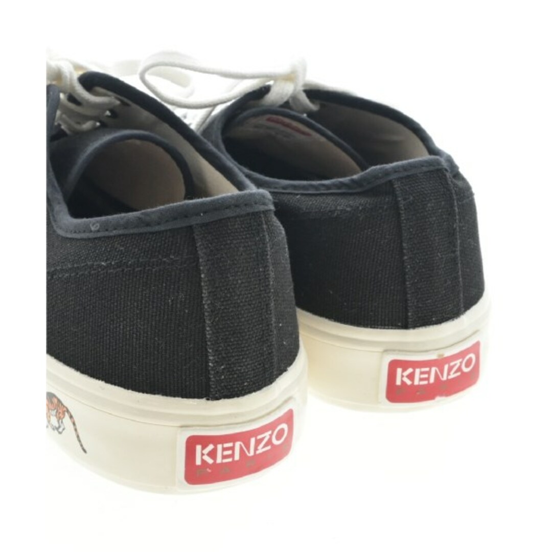 KENZO ケンゾー スニーカー EU43(28cm位) 黒x白xシルバー