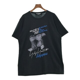 ヨウジヤマモト(Yohji Yamamoto)のYOHJI YAMAMOTO Tシャツ・カットソー -(XXL位) 黒 【古着】【中古】(Tシャツ/カットソー(半袖/袖なし))