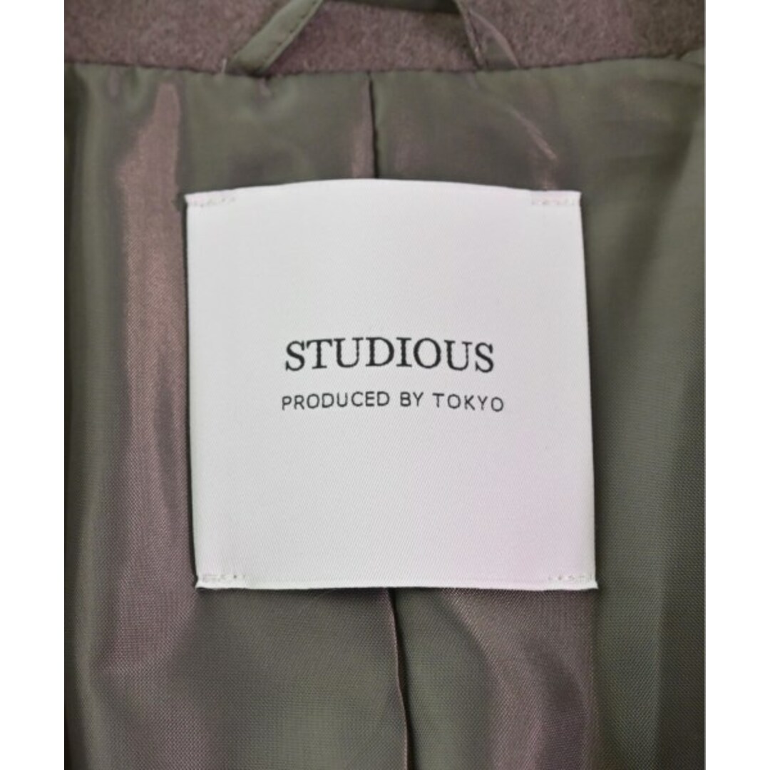 STUDIOUS(ステュディオス)のSTUDIOUS ステュディオス チェスターコート 3(L位) 茶 【古着】【中古】 レディースのジャケット/アウター(チェスターコート)の商品写真