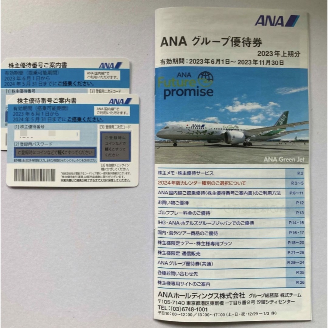 全日空 ANA 　株主優待　2枚