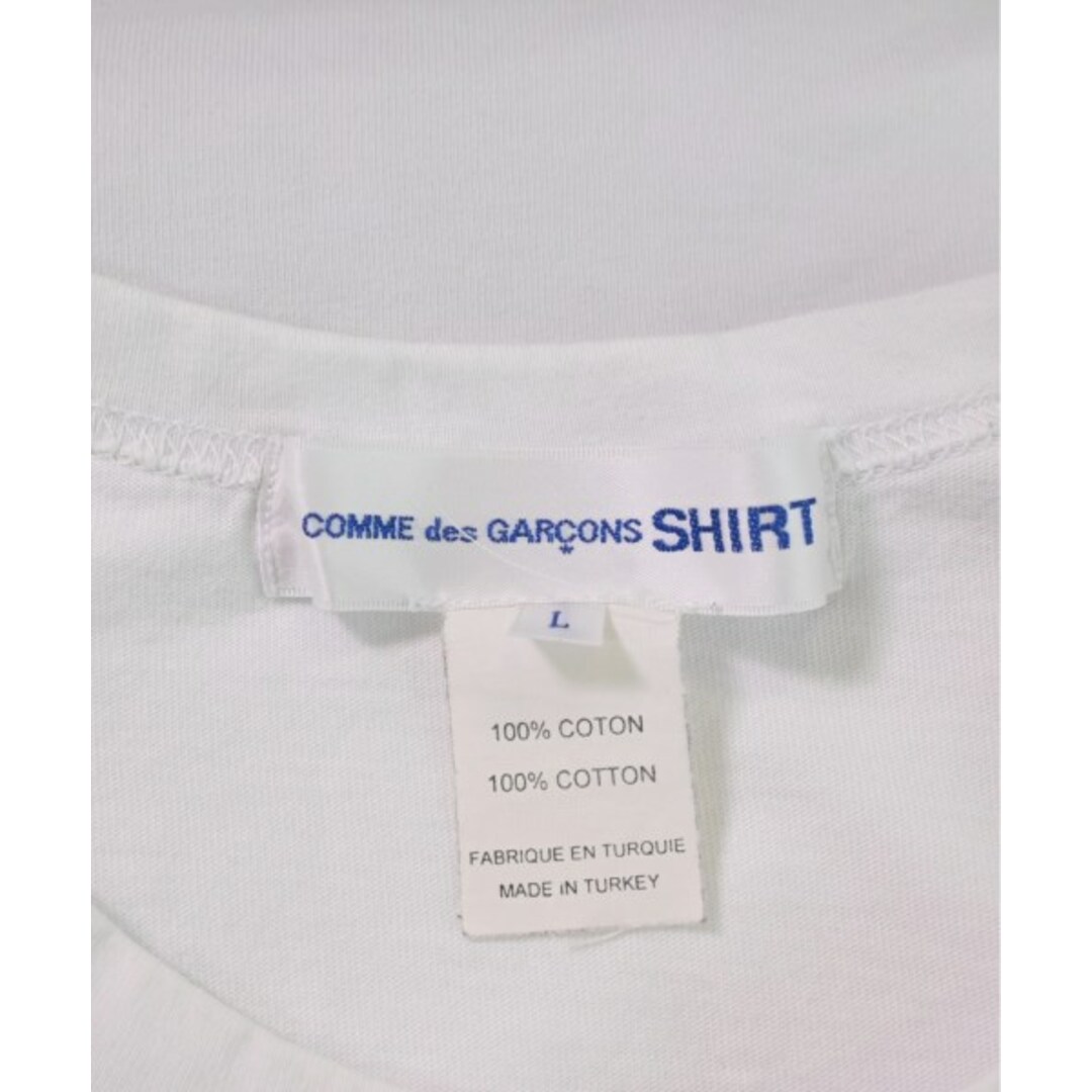 なし透け感COMME des GARCONS SHIRT Tシャツ・カットソー L 白
