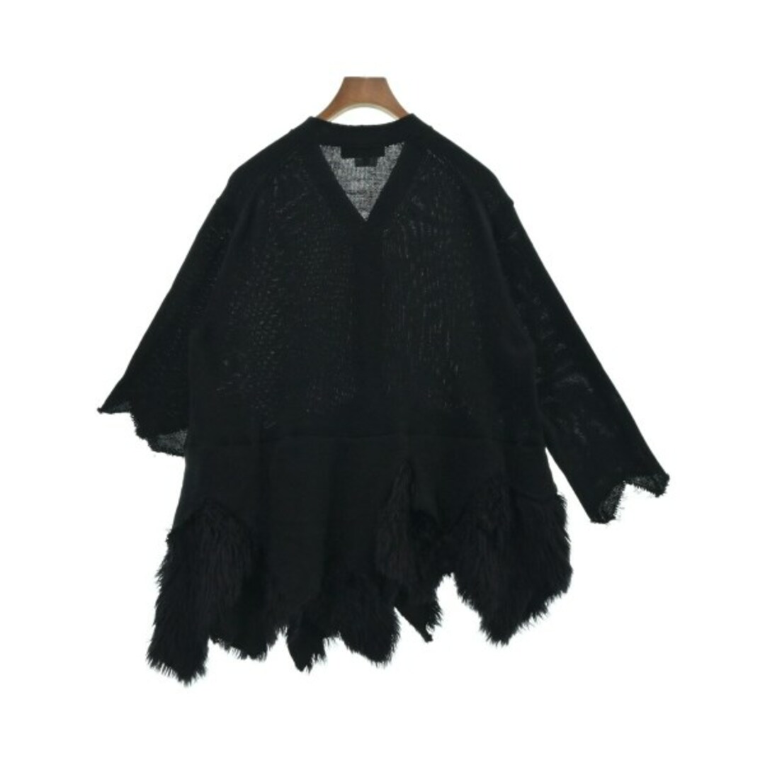 BLACK COMME des GARCONS(ブラックコムデギャルソン)のBLACK COMME des GARCONS カーディガン S 黒 【古着】【中古】 メンズのトップス(カーディガン)の商品写真