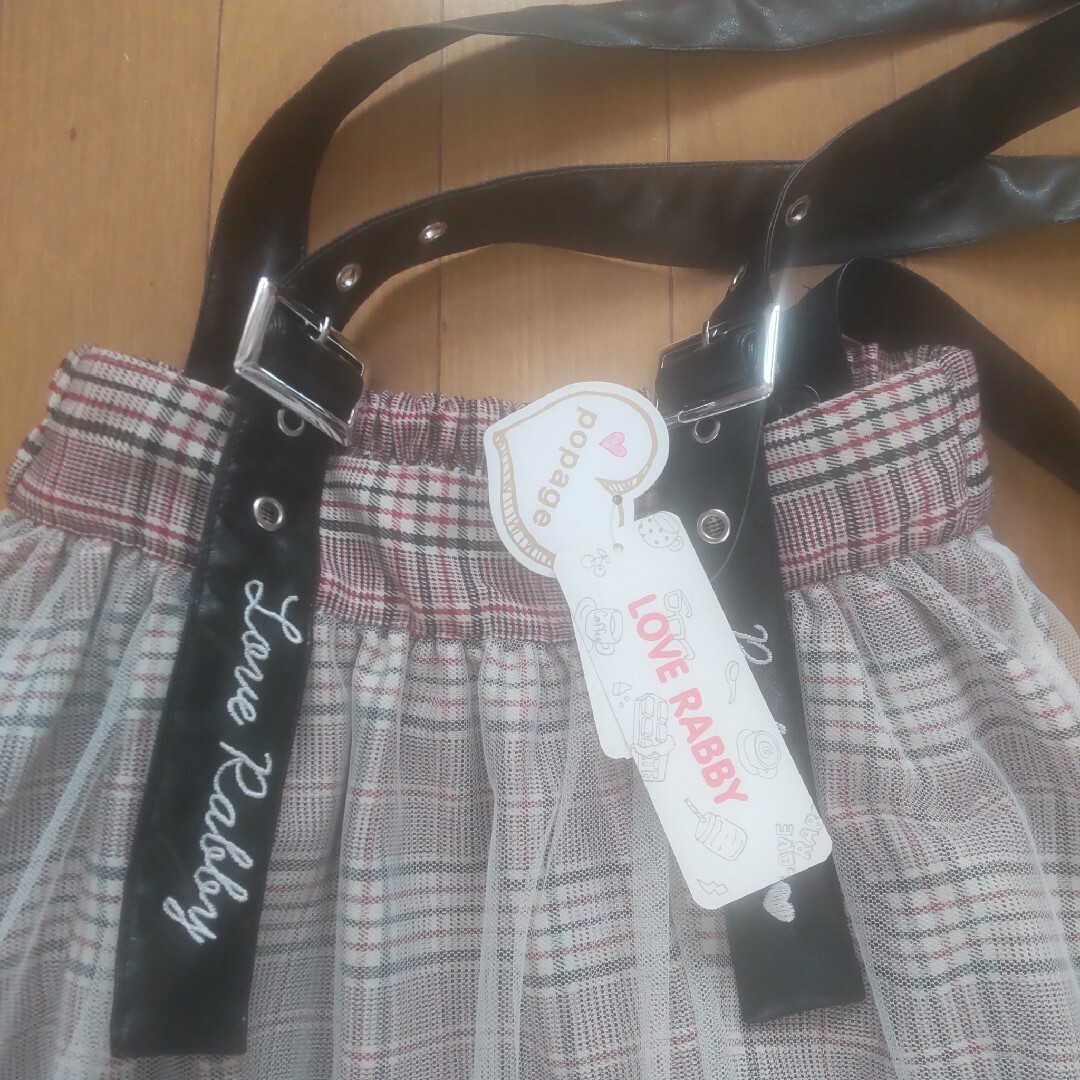 LOVERABBY 女の子 スカート １６０cm 新品 キッズ/ベビー/マタニティのキッズ服女の子用(90cm~)(スカート)の商品写真