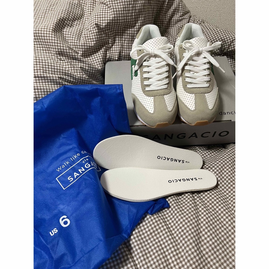 New Balance - にゅーず via SANGACIO スニーカー グリーン 24 cmの