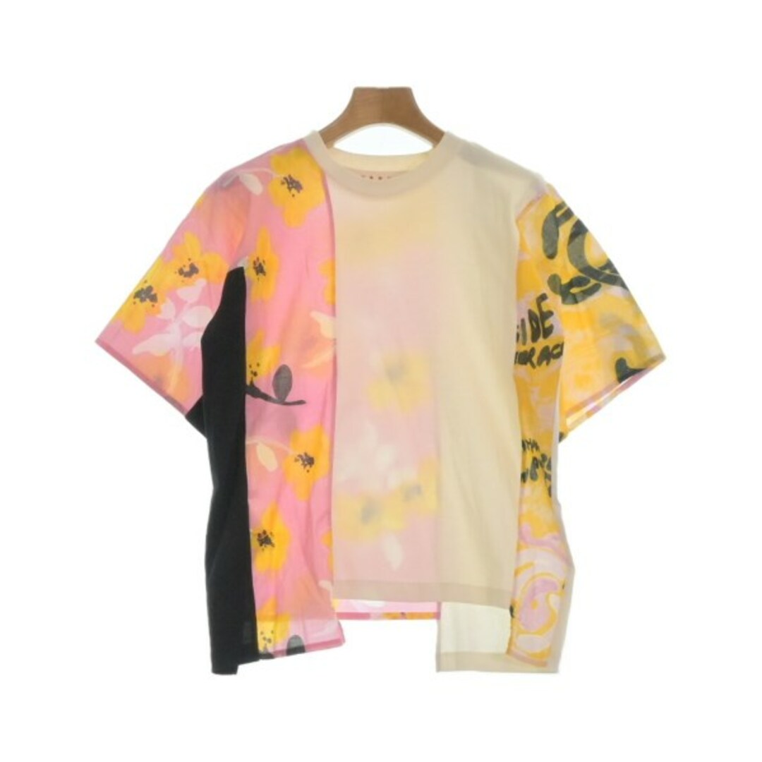 MARNI マルニ Tシャツ・カットソー 38(S位) 白xピンク等(総柄) 【古着】【中古】 | フリマアプリ ラクマ