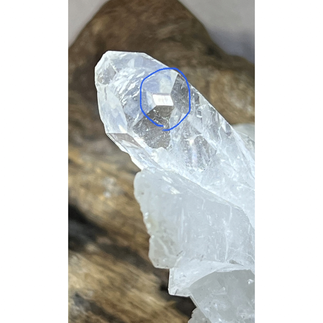 ダブル　タイムリンク✨ レインボー　ミナスジェライス州 水晶　クリスタル　原石