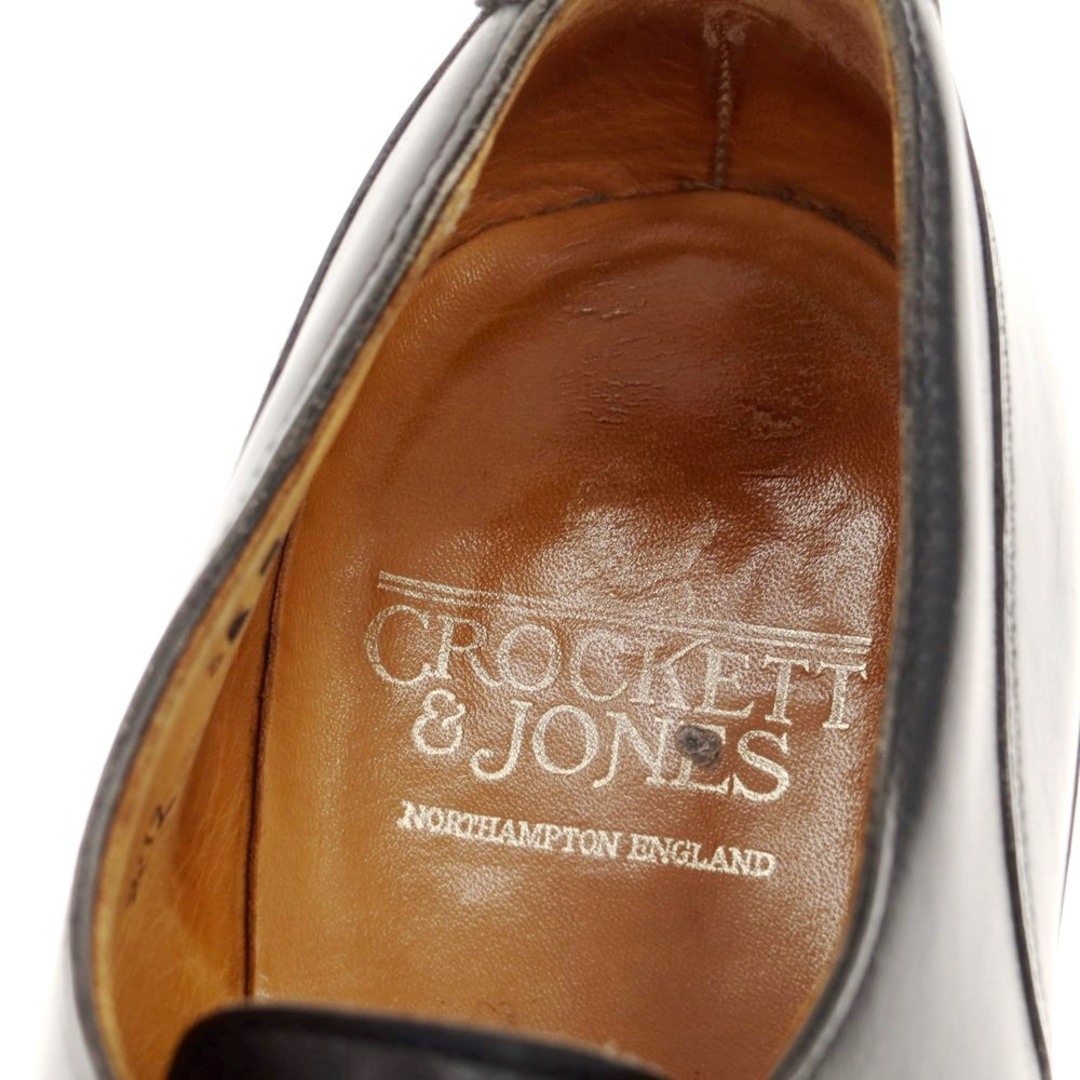 クロケットアンドジョーンズ CROCKETT&JONES MORETON Uチップ ドレスシューズ ブラック【サイズ8E】【メンズ】 6