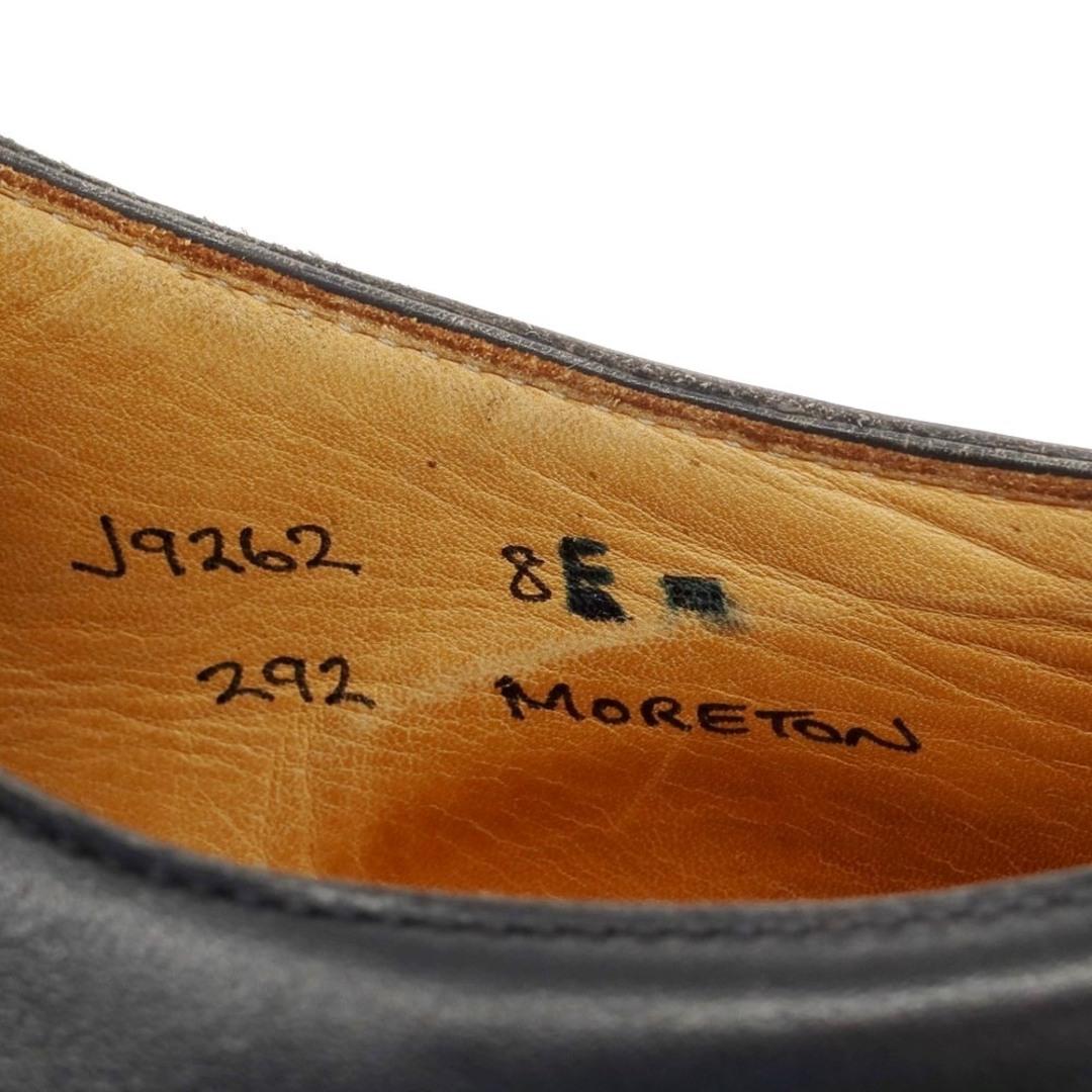 クロケットアンドジョーンズ CROCKETT&JONES MORETON Uチップ ドレスシューズ ブラック【サイズ8E】【メンズ】 7