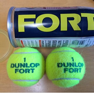ダンロップ(DUNLOP)の硬式テニスボール(DUNLOPフォート)(ボール)