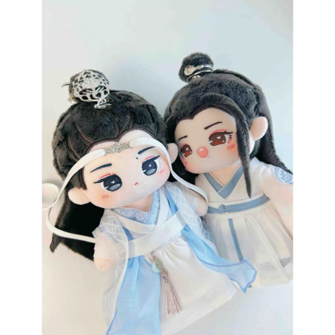 スケルトン20cm 肖戦 王一博 ぬいぐるみ 陳情令 忘羨ペア 色移り防止服