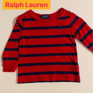 ポロラルフローレン(POLO RALPH LAUREN)のRalph Lauren ラルフローレン　ロングＴシャツ　赤　12M  80(Ｔシャツ)