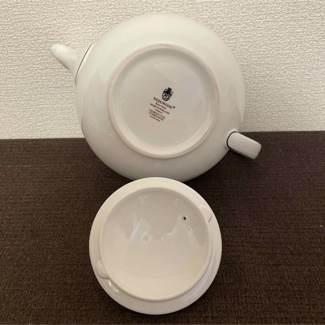 WEDGWOOD - ウェッジウッド フロレンティーン ターコイズ ティーポット