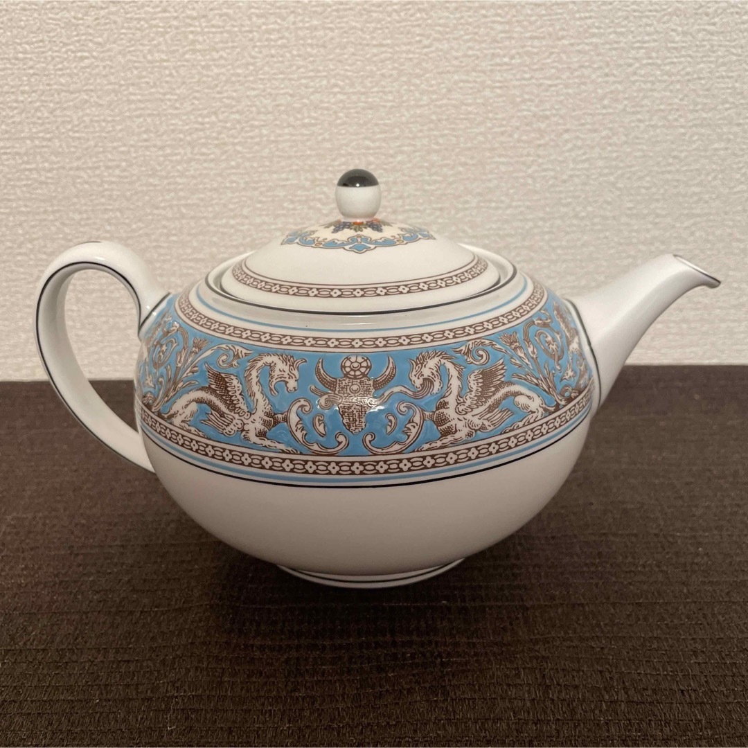 WEDGWOOD - ウェッジウッド フロレンティーン ターコイズ ティーポット