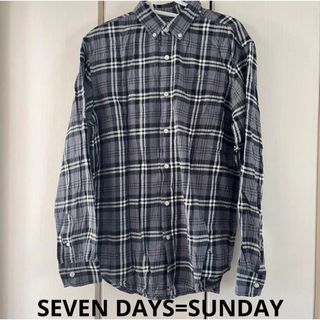 セブンデイズサンデイ(SEVENDAYS=SUNDAY)のセブンデイズサンデイ  長袖　ネルチェックシャツ(シャツ/ブラウス(長袖/七分))