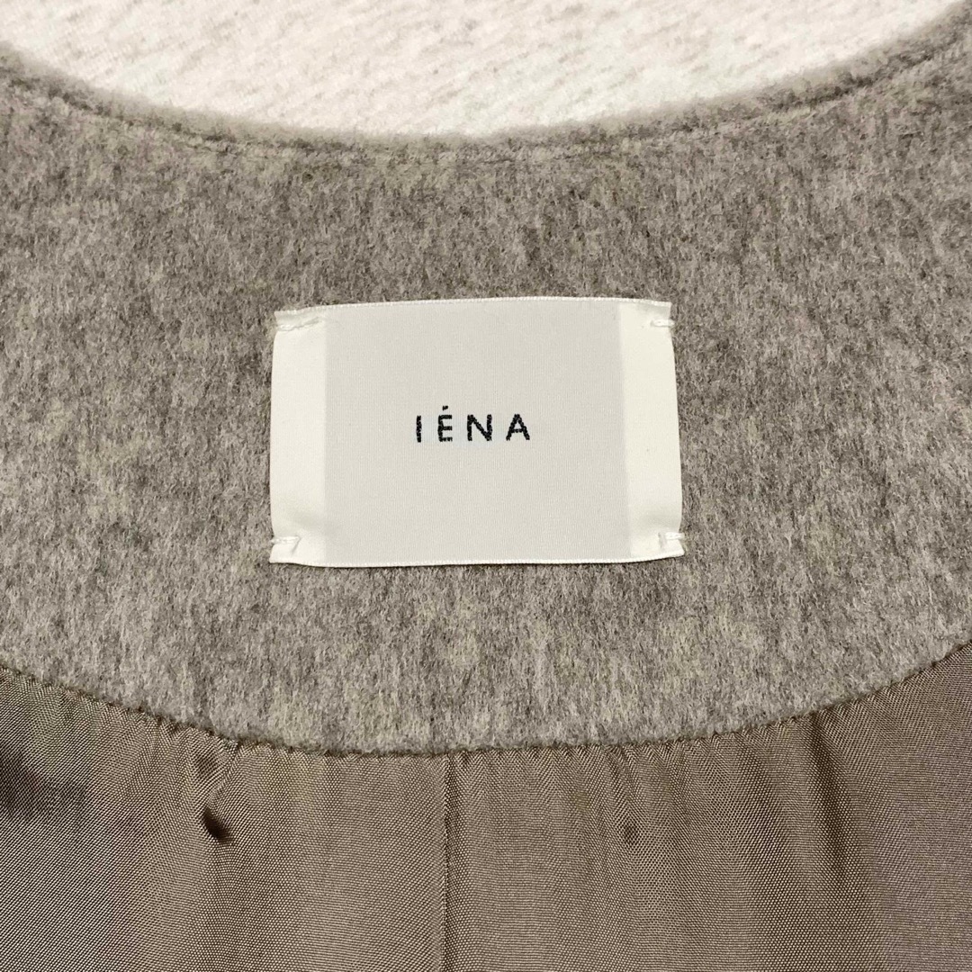 IENA - IENA ラムウールノーカラーロングコートの通販 by neko|イエナ