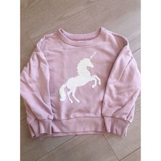 ギャップキッズ(GAP Kids)のギャップ　トレーナー　スパンコール　ユニコーン　100  110(Tシャツ/カットソー)