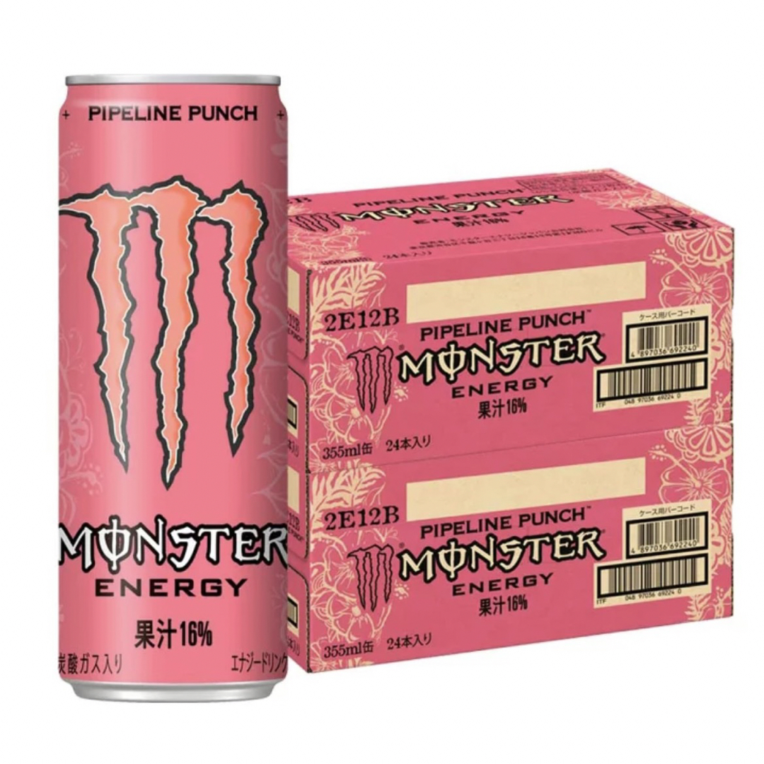 Monster Energy(モンスターエナジー)のモンスター エナジー パイプラインパンチ 355mL×48本(2ケース) 食品/飲料/酒の飲料(ソフトドリンク)の商品写真