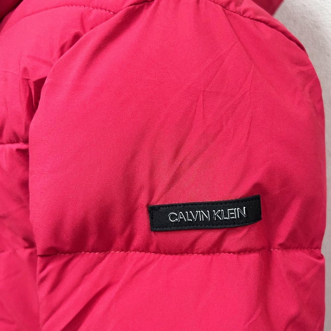 新品 CALVIN KLEIN 中綿メンズ ダウンジャケット レッド Mサイズ