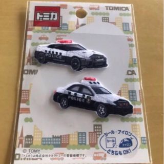 トミカ　2wayステッカーワッペン　パトカー　パトロールカー　GT-Rクラウン(キャラクターグッズ)