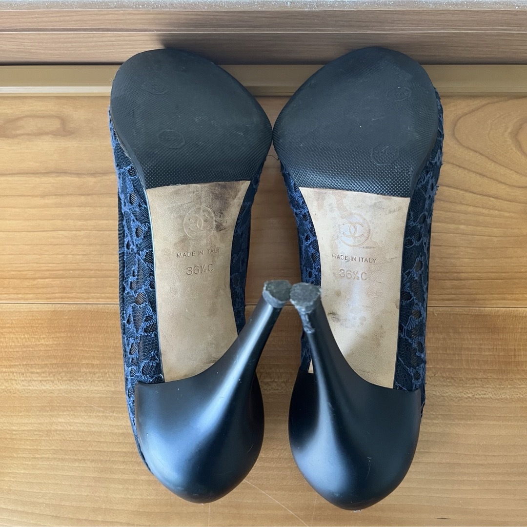 CHANEL - 【中古】サイズ36.5*フラワービジューハイヒール CHANEL - 【中古】サイズ36.5*フラワービジューハイヒール
