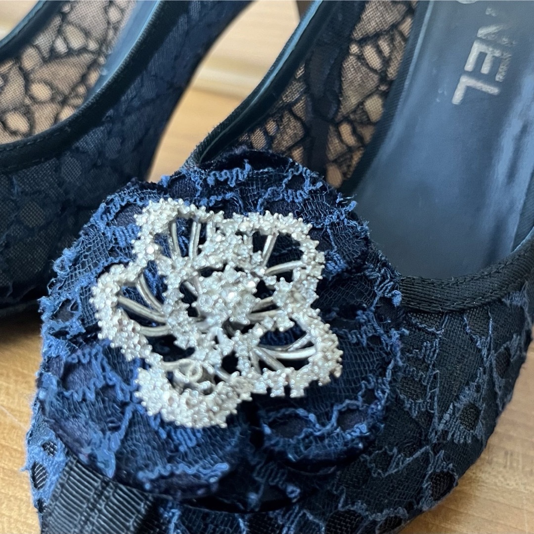 CHANEL - 【中古】サイズ36.5*フラワービジューハイヒール CHANEL - 【中古】サイズ36.5*フラワービジューハイヒール