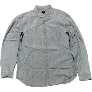 ジェイクルー(J.Crew)のJ.Crew シャンブレー 長袖 シャツ Lサイズ Jクルー 古着 blue(シャツ)