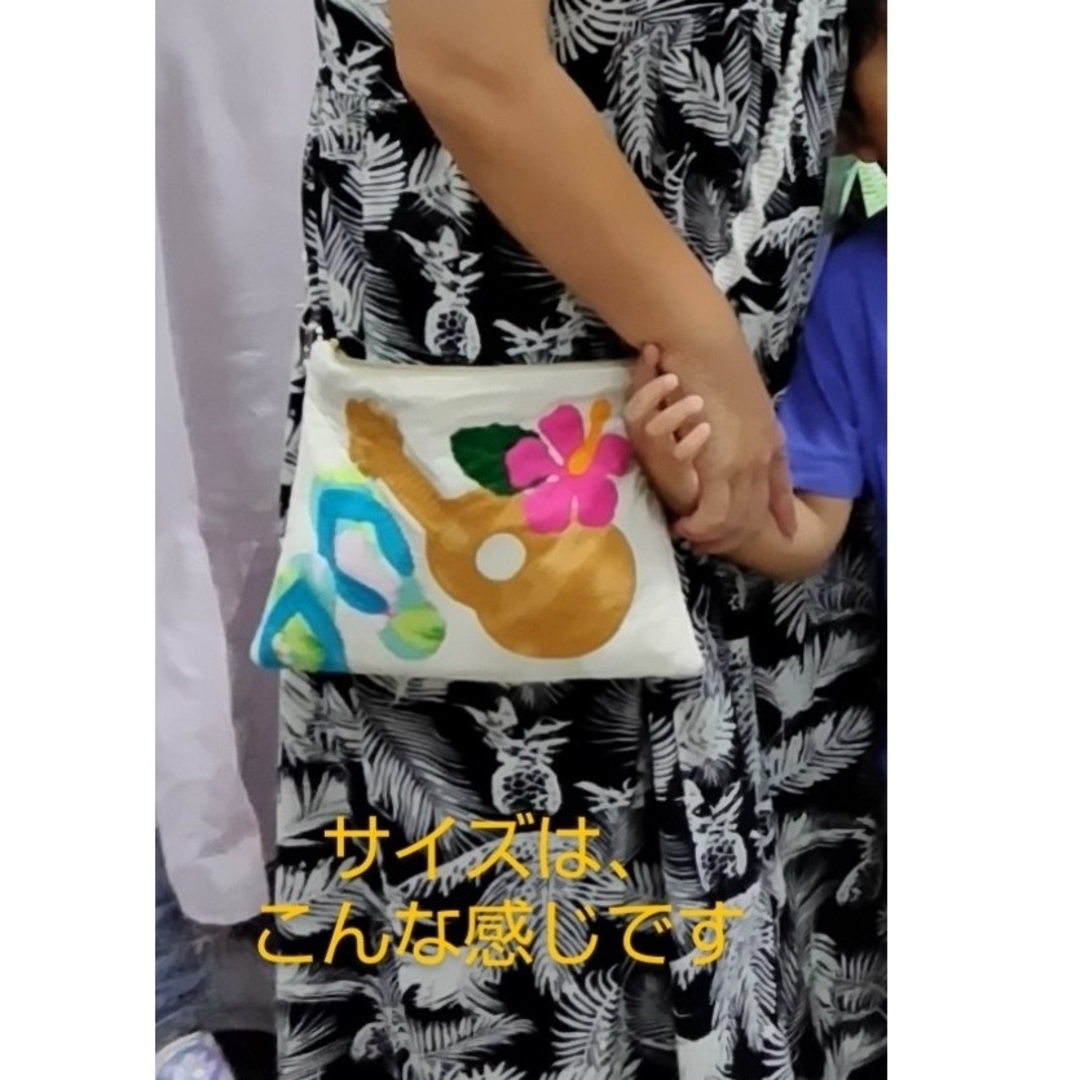 ホヌの3wayクラッチバッグ（ハワイアンキルト） ハンドメイドのファッション小物(バッグ)の商品写真