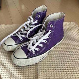 コンバース(CONVERSE)のコンバース　むらさき(スニーカー)