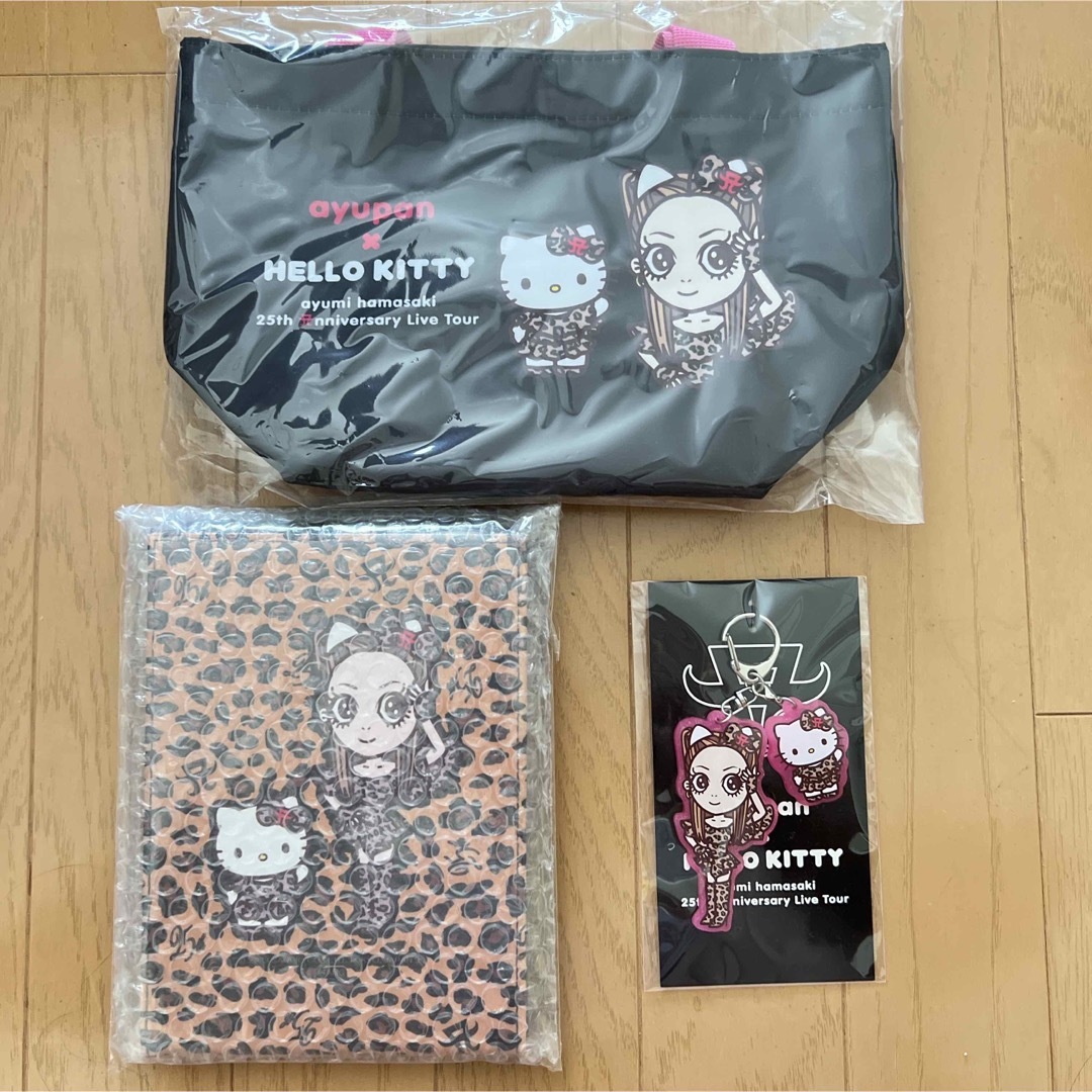 浜崎あゆみ 25周年 ayu × Hello Kittyあゆぱんグッズ3点セット-