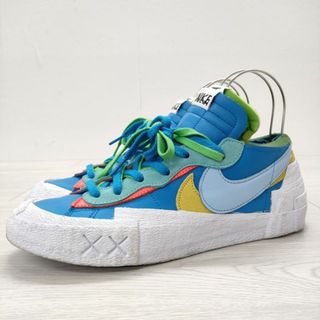 サカイ(sacai)のSacai/NIKE KAWS BLAZER LOW サイズ28cm スニーカー ミズイロ ホワイト メンズ サカイ/ナイキ【中古】3-1009G◎(スニーカー)