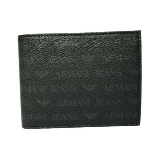 ARMANI JEANS - 美品 アルマーニジーンズ 二つ折り財布 ロゴ柄 メンズ