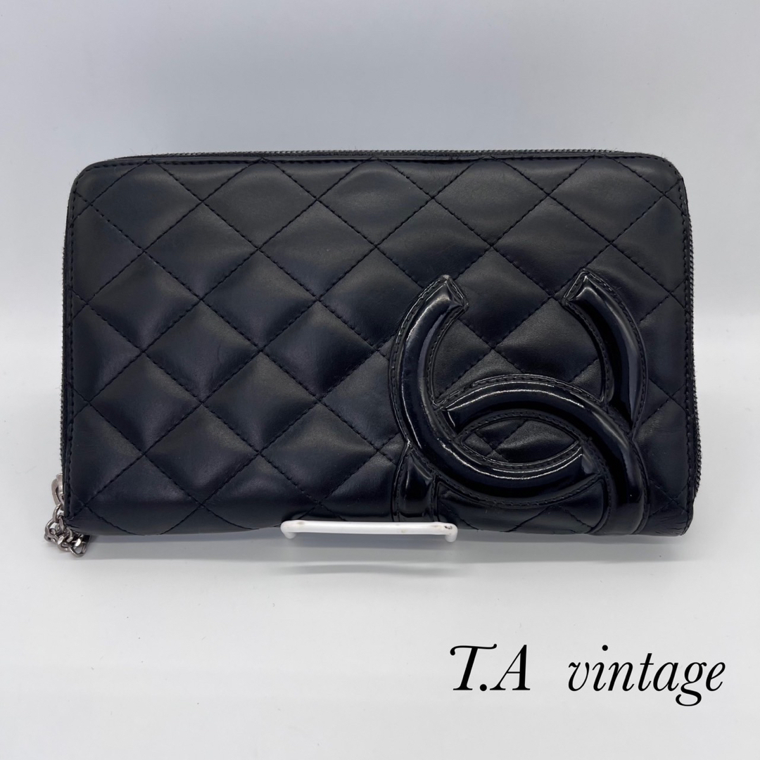 CHANEL - シャネル カンボンライン ラムスキン オーガナイザー 長財布