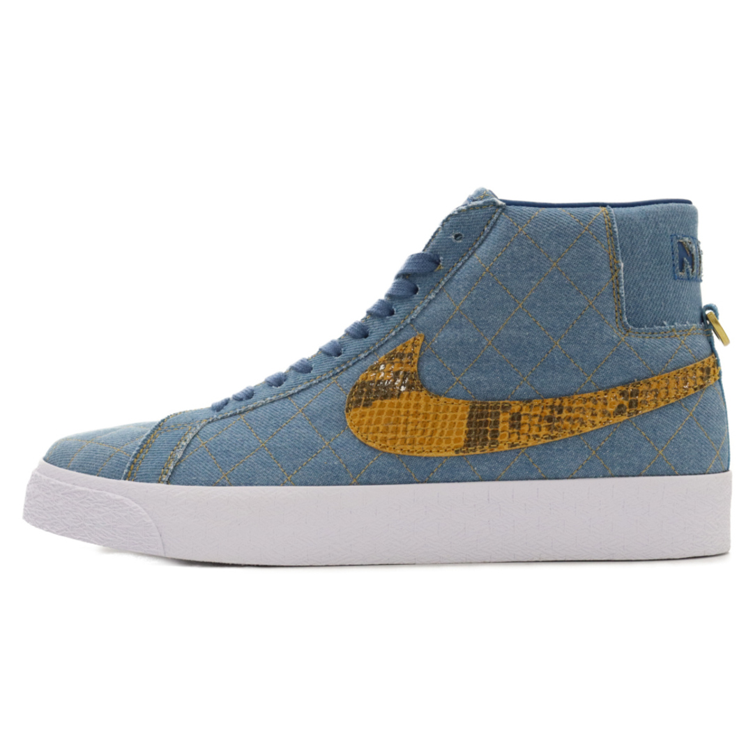 NIKE SB ナイキエスビー ×SUPREME ZOOM BLAZER MID QS 2 ズームブレザーミッド ミッドカットスニーカー ブルー US10.5/28.5cm DX8421-400天然繊維天然皮革底